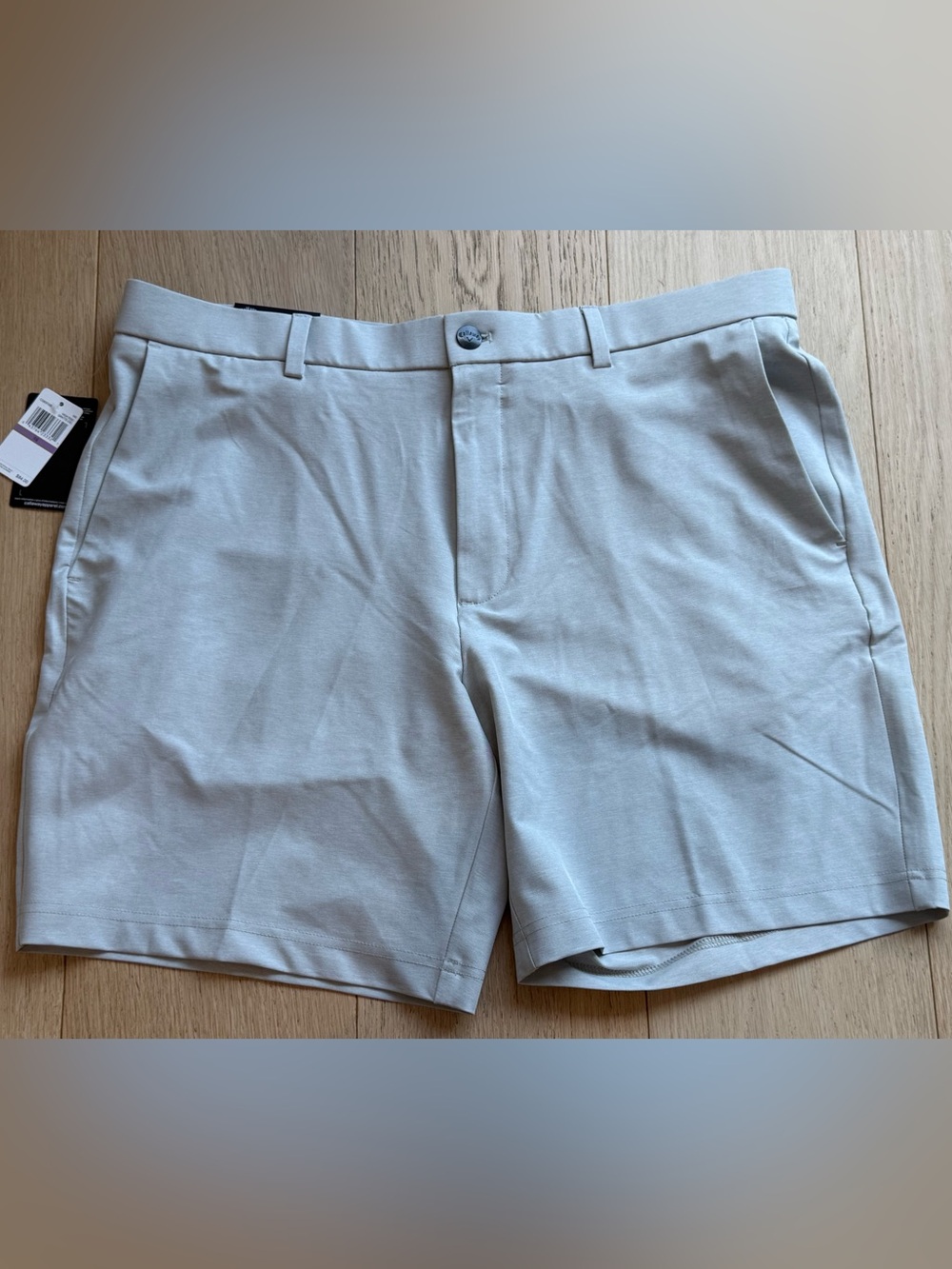 Callaway Men’s Golf Shorts Grey 38 8” Inseam Stretch Opti-Dri UPF 50 NWT Sports